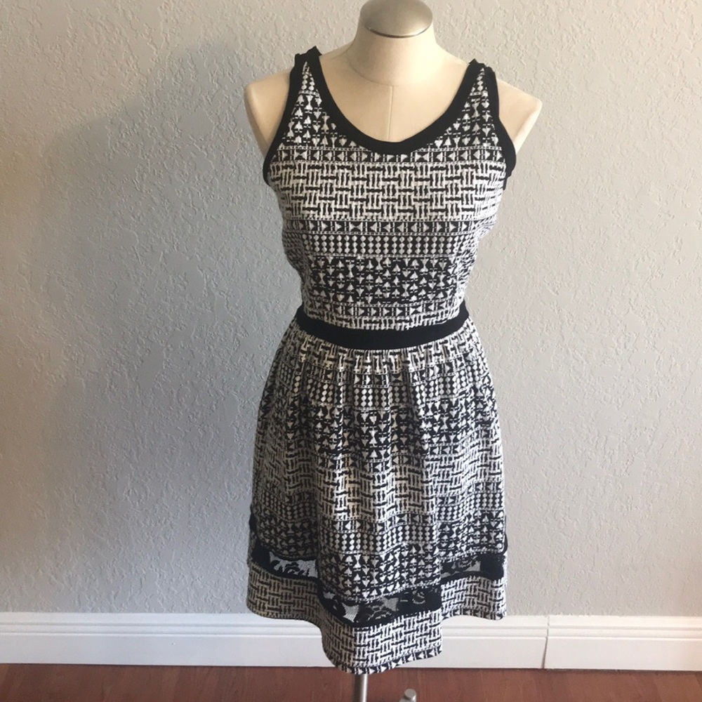 Black and white dress